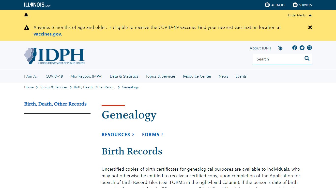 Genealogy - Illinois