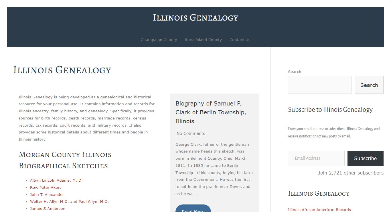 Illinois Genealogy – Illinois Genealogy